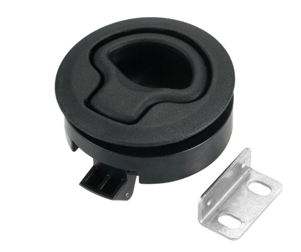 Yh9073 Pull Ring Slam Latch Push to Close Latch Plastic Flush Pull Boat Latch