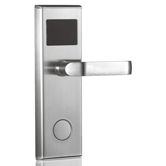 Security Stainless Steel Door handle Mortise Electronic Smart Key Card Hotel Door Lock