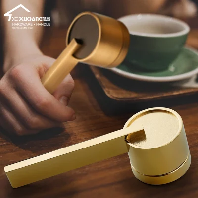 New Design Zinc Alloy Coffee Furniture Hardware Wooden Door Handle and Interior Lock