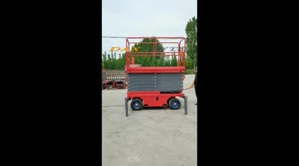 4-18m Manual Moving Mini One Man Lift Battery Hydraulic Electric Aerial Mobile Scissor Lift Price